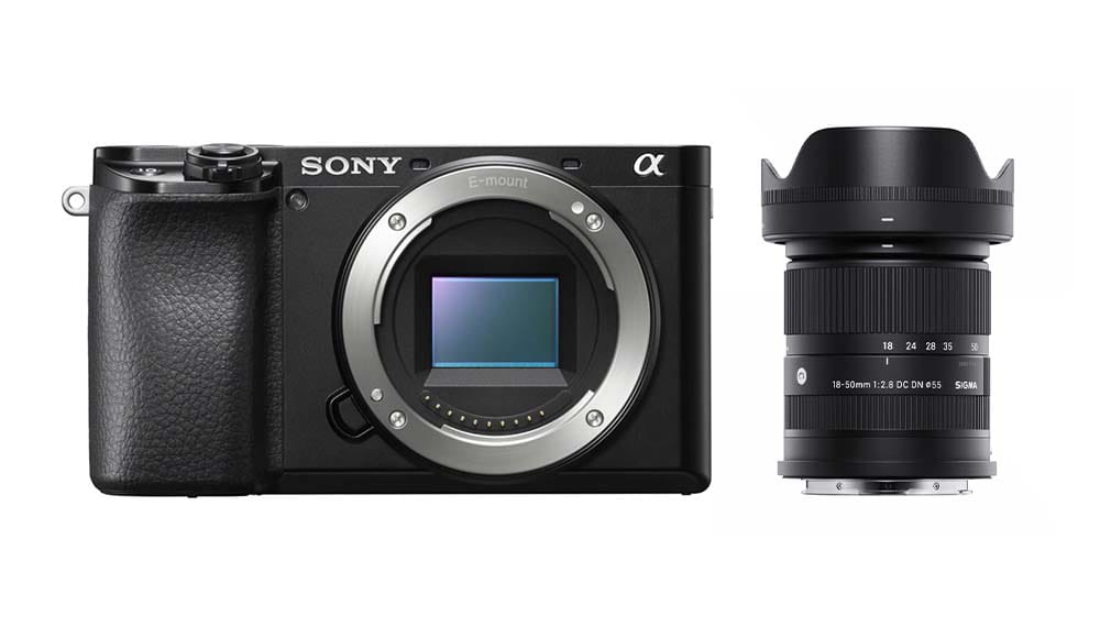 Sony A6100 + obiektyw Sigma 18-50mm F2.8 DC DN Contemporary Sony E