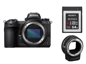 Nikon Z6 + FTZ adapter +  XQD 64GB  karta pamięci