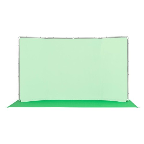 Manfrotto Hintergrundbespannung Chroma.Grün Mit Bodenschleppe – 180x215 Cm Für Studio & Video