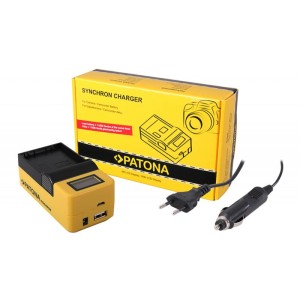 Ładowarka SYNCHRON PATONA LCD USB do Olympus BLH-1