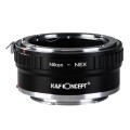 Adapter bagnetowy K&F Concept II Nikon F obiektyw – Sony E-mount body_3(1).jpg