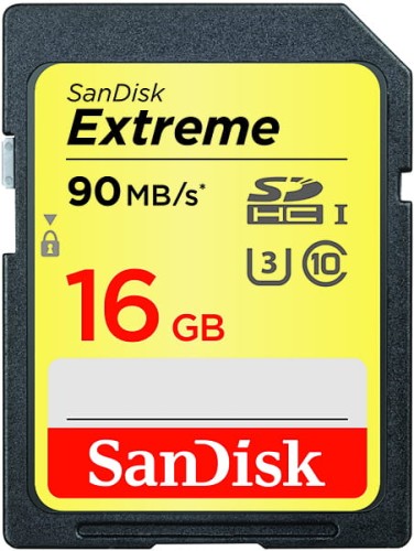 Karta Pamięci SanDisk Extreme SDHC 16GB (90 MB/s)