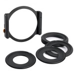 Holder + osiem adapterów do filtrów prostokątnych K&F Concept 100x100mm / 100x150mm 2mm