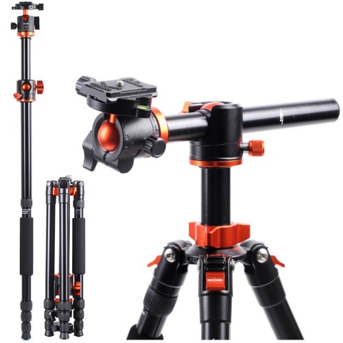Statyw fotograficzny 190cm K&F Concept SA254T2 z łamaną kolumną, głowicą kulową i funkcją monopodu_1 (1).jpg