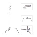 Stalowy statyw studyjny C-stand 330cm_trzpień 16mm Mitoya_4.jpg