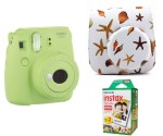 Aparat Fujifilm Instax Mini 9 LIME GREEN + pokrowiec + wkład 20 szt.
