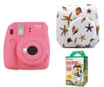 Aparat Fujifilm Instax Mini 9 Flamingo Pink + pokrowiec + wkład 20 szt.