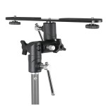 Uchwyt reporterski do dwóch lamp błyskowych i parasolki Mitoya