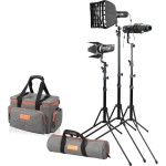 Zestaw S30 kit: 3x lampa s30 LED 3x statyw 2x softbox i akcesoria Godox SA-D