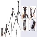Karbonowy statyw fotograficzny 153cm z głowicą kulową i funkcją monopodu K&F Concept BA225_7.jpg