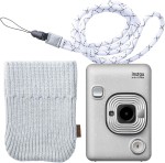 Aparat INSTAX Mini LiPlay Biały + Pokrowiec + Pasek na szyję