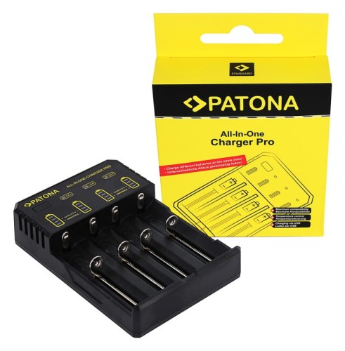 4-kanałowa ładowarka PATONA All-In-One do baterii CR123A, 14500, 16340, 18650, 22650, 26650, AA_AAA_1.jpg