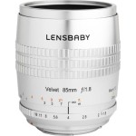 Obiektyw Lensbaby Velvet 85mm f/1.8 do Nikon F srebrny