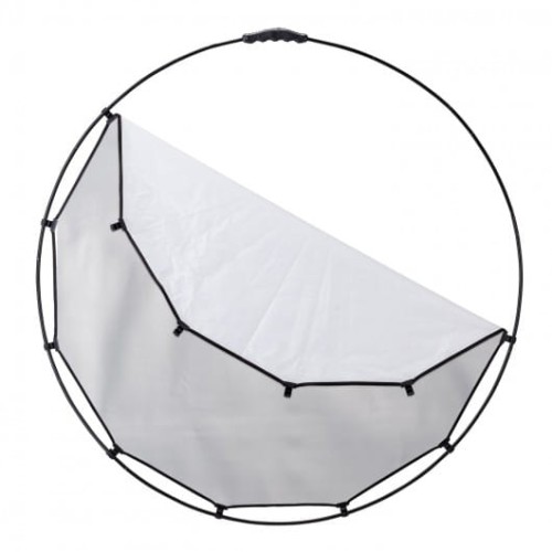 Blenda Okrągła Składana Srebrno-Biała HaloCompact Plus 98cm Manfrotto LL LR3331_1.jpg
