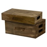 Zestaw skrzynek Apple Box Kupo KAB-048BST Brown Stained Apple Box Set