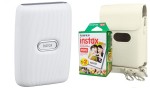 Drukarka Fujifilm instax mini Link ash white + futerał+ wkład 20 zdjęć