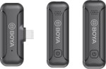 Dwukanałowy system mikrofonów bezprzewodowych Boya BY-WM3T2-D 2.4G Mini Wireless Microphone - for iOS devices 1+2