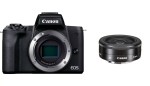Aparat Canon M50 Mark II czarny + EF-M 22 mm f/2 STM
