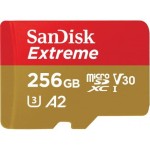 Karta pamięci SANDISK EXTREME microSDXC 256 GB 160/90 MB/s A2 C10 V30 UHS-I U3 Mobile