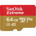 Karta pamięci SANDISK EXTREME microSDXC 64 GB 160/90 MB/s A2 C10 V30 UHS-I U3 Mobile