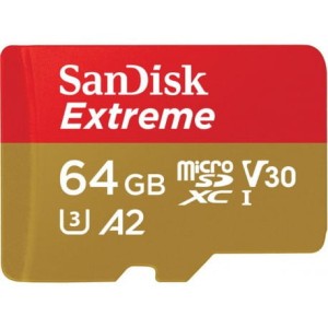 Karta pamięci SANDISK EXTREME microSDXC 64 GB 160/90 MB/s A2 C10 V30 UHS-I U3 Mobile