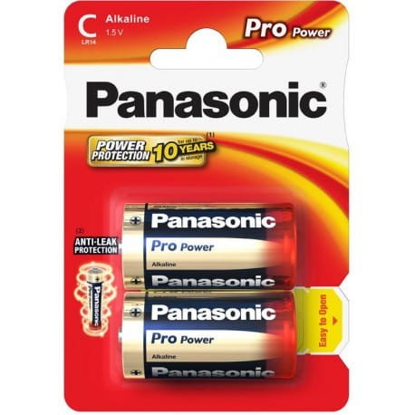 Baterie alkaliczne PANASONIC LR14 PRO POWER - 2 szt blister