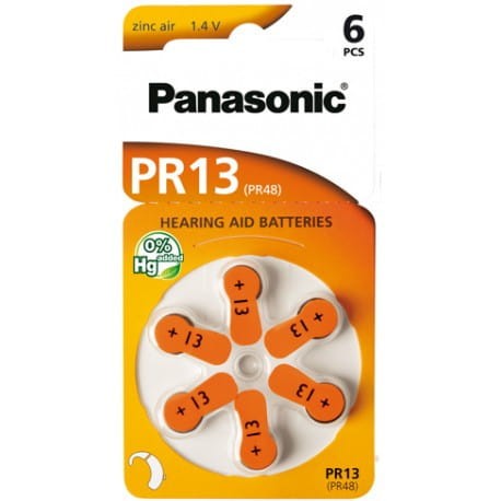 Bateria cynkowo-powietrzna PANASONIC PR13- 6 SZT.