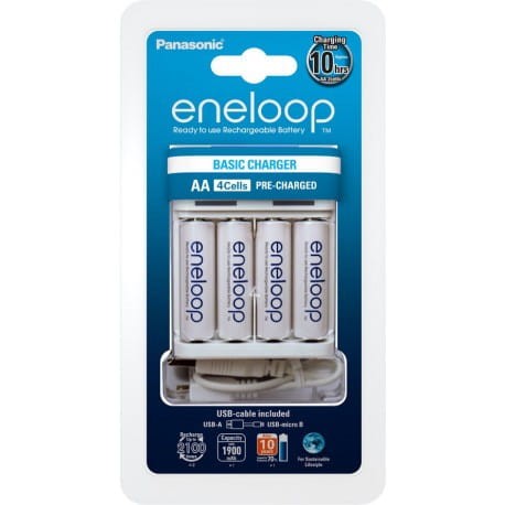 Ładowarka PANASONIC BQ-CC61 na USB + 4x R6/AA ENELOOP 1900 mAh