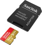 Karta pamięci SanDisk EXTREME microSDXC 64 GB 170/80 MB/s A2 C10 V30 UHS-I U3