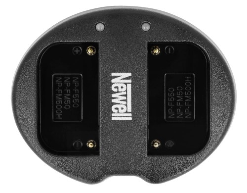Ładowarka dwukanałowa Newell SDC-USB do akumulatorów serii NP-F550, NP-FM50, NP-FM500H