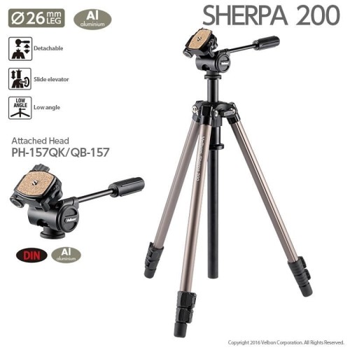 Statyw Velbon Sherpa 200 z głowicą PH-157Q/QB-157