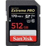 Karta pamięci SanDisk Extreme PRO SDXC 512 GB 170/90 MB/s V30 UHS-I U3