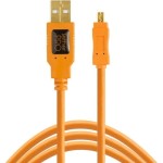 Kabel Tether Tools TetherPro USB 2.0 do Mini-B 8-Pin 30cm pomarańczowy