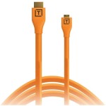 Kabel Tether Tools TetherPro HDMI Micro do HDMI 2.0 4.6m pomarańczowy