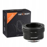 Adapter do aparatu Fujifilm z mocowaniem X na obiektywy z bagnetem T2