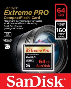 Karta pamięci SanDisk  CF 64GB Extreme Pro 160MB/s