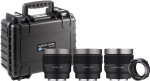Zestaw obiektywów Samyang V-AF z adapterem MF + hardcase gratis