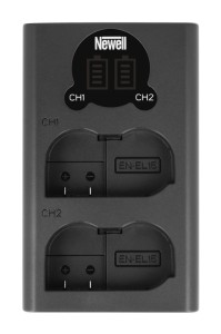 Ładowarka dwukanałowa Newell DL-USB-C do akumulatorów EN-EL15