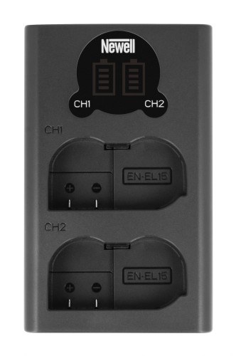 Ładowarka dwukanałowa Newell DL-USB-C do akumulatorów EN-EL15