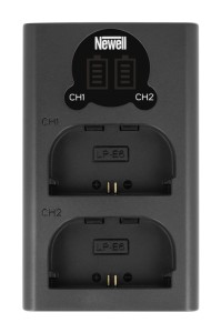 Ładowarka dwukanałowa Newell DL-USB-C do akumulatorów LP-E6