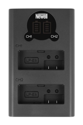 Ładowarka dwukanałowa Newell DL-USB-C do akumulatorów LP-E8