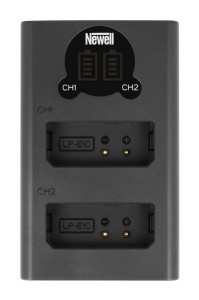 Ładowarka dwukanałowa Newell DL-USB-C do akumulatorów LP-E10