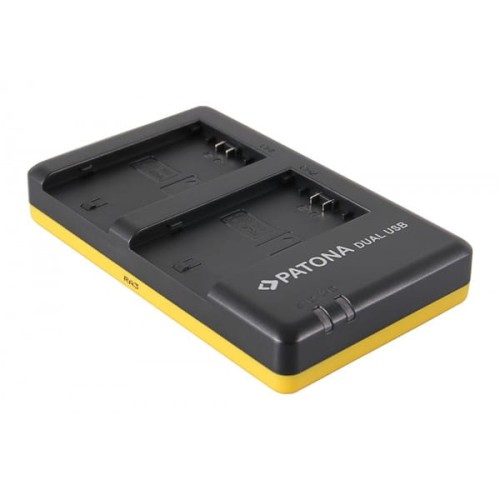 Ładowarka podwójna PATONA Dual LCD USB do Sony NP-FZ 100 z kablem micro usb
