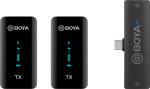 Dwukanałowy system mikrofonów bezprzewodowych BOYA BY-XM6-S6 2,4 GHz