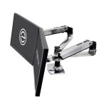 Ergotron - LX Dual Side-by-Side Arm - dwu ramienny uchwyt biurkowy na dwa monitory (polerowane aluminium)