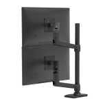 Ergotron - LX Dual Stacking Arm - uchwyt biurkowy na dwa monitory z wysokim punktem montażowym (czarny)