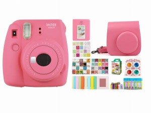 Aparat Instax Mini 9 Flamingo Pink + zestaw akcesoriów + wkłady