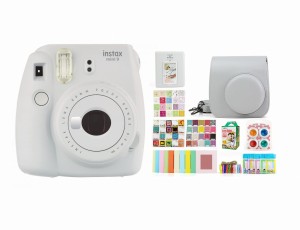 Aparat Instax Mini 9 Smoky White + zestaw akcesoriów + wkłady