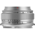 Obiektyw TTArtisan 50mm F2 Fuji X mount srebrny