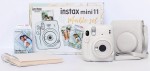 Aparat natychmiastowy Fujifilm Instax Mini 11 Ice White  + wkład Blue Marble 10 szt. + pokrowiec + album